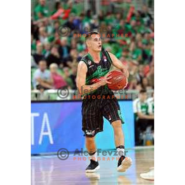 action during friendly basketball match between Petrol Olimpija (Slovenia) and Fenerbahce (Turkey) in Stozice, Ljubljana on September 25, 2017