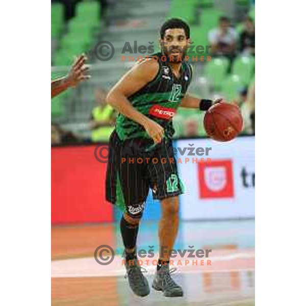 action during friendly basketball match between Petrol Olimpija (Slovenia) and Fenerbahce (Turkey) in Stozice, Ljubljana on September 25, 2017