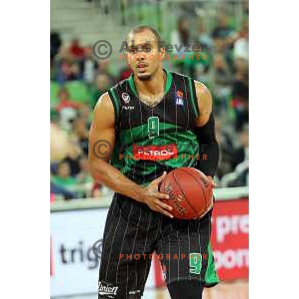 action during friendly basketball match between Petrol Olimpija (Slovenia) and Fenerbahce (Turkey) in Stozice, Ljubljana on September 25, 2017