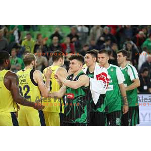 action during friendly basketball match between Petrol Olimpija (Slovenia) and Fenerbahce (Turkey) in Stozice, Ljubljana on September 25, 2017