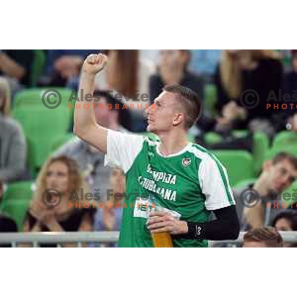 action during friendly basketball match between Petrol Olimpija (Slovenia) and Fenerbahce (Turkey) in Stozice, Ljubljana on September 25, 2017