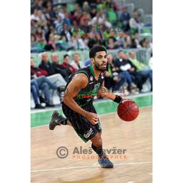action during friendly basketball match between Petrol Olimpija (Slovenia) and Fenerbahce (Turkey) in Stozice, Ljubljana on September 25, 2017