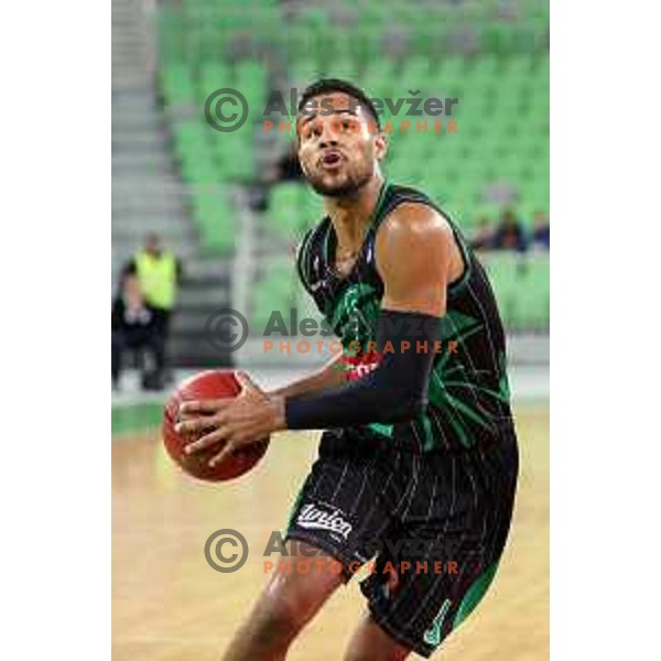 action during friendly basketball match between Petrol Olimpija (Slovenia) and Fenerbahce (Turkey) in Stozice, Ljubljana on September 25, 2017