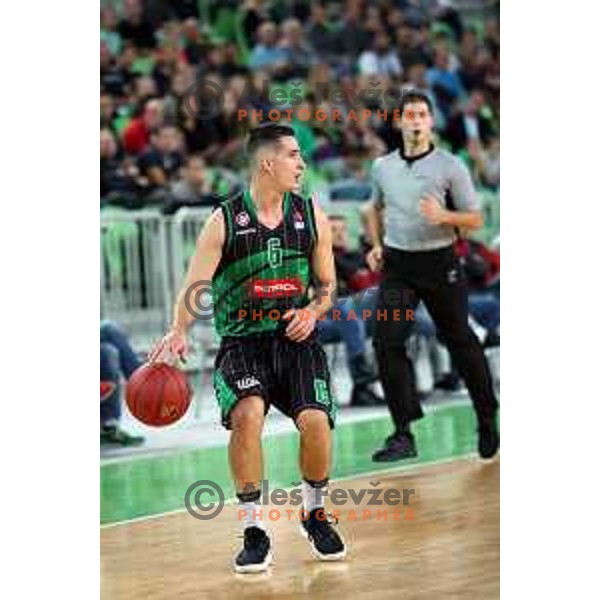 action during friendly basketball match between Petrol Olimpija (Slovenia) and Fenerbahce (Turkey) in Stozice, Ljubljana on September 25, 2017