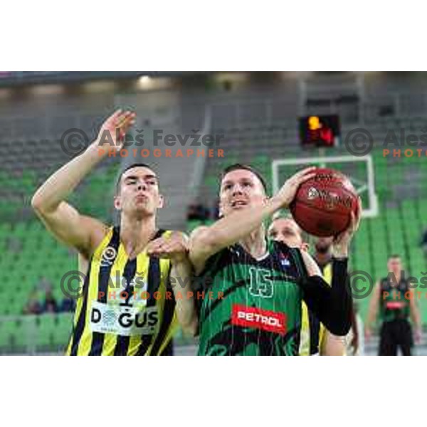 action during friendly basketball match between Petrol Olimpija (Slovenia) and Fenerbahce (Turkey) in Stozice, Ljubljana on September 25, 2017