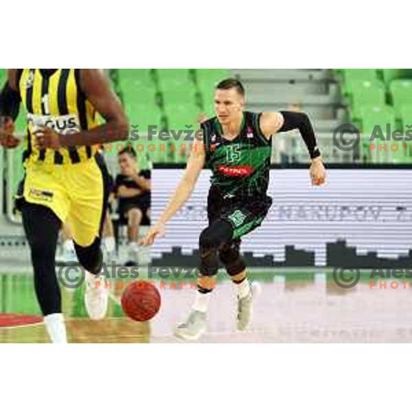 action during friendly basketball match between Petrol Olimpija (Slovenia) and Fenerbahce (Turkey) in Stozice, Ljubljana on September 25, 2017