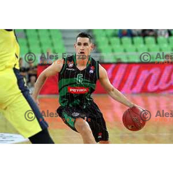 action during friendly basketball match between Petrol Olimpija (Slovenia) and Fenerbahce (Turkey) in Stozice, Ljubljana on September 25, 2017