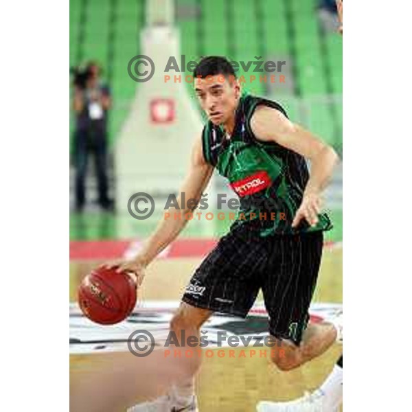 action during friendly basketball match between Petrol Olimpija (Slovenia) and Fenerbahce (Turkey) in Stozice, Ljubljana on September 25, 2017
