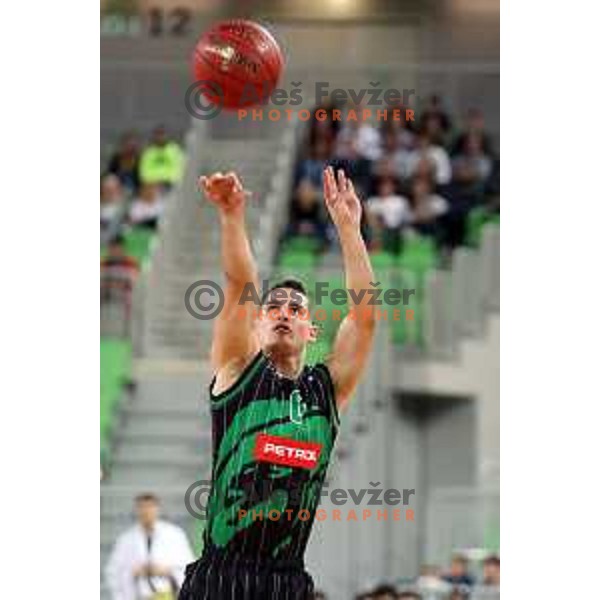action during friendly basketball match between Petrol Olimpija (Slovenia) and Fenerbahce (Turkey) in Stozice, Ljubljana on September 25, 2017
