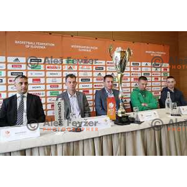 press conference before Slovenian basketball SuperCup in Ljubljana on September 26, 2017