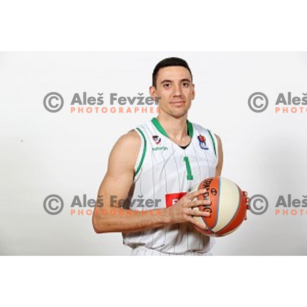 Erjon Kastrati of Petrol Olimpija during team photo shooting before 2017-2018 basketball season in Ljubljana on September 26, 2017