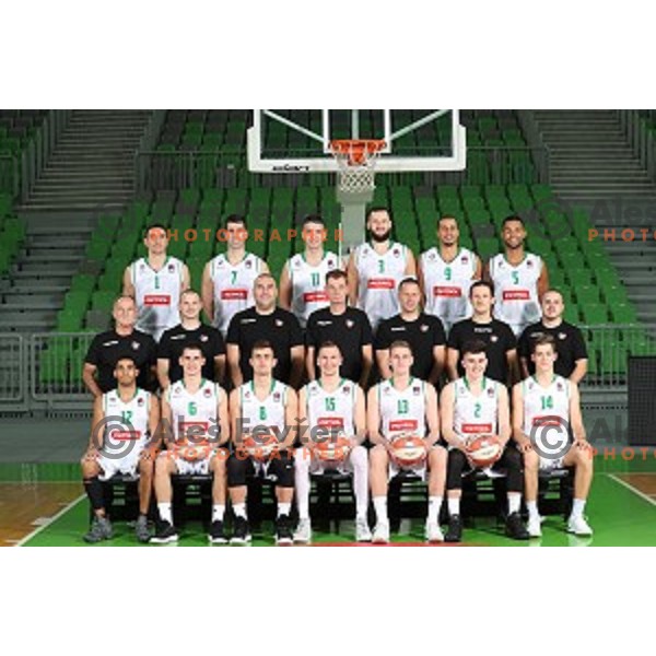 Petrol Olimpija during team photo shooting before 2017-2018 basketball season in Ljubljana on September 26, 2017