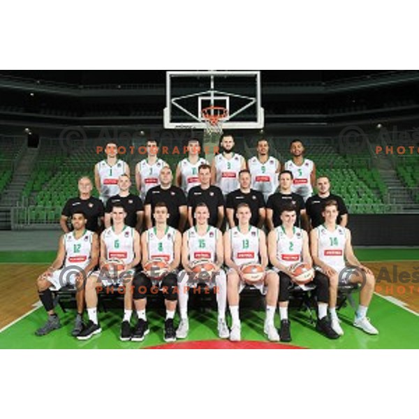 Petrol Olimpija during team photo shooting before 2017-2018 basketball season in Ljubljana on September 26, 2017