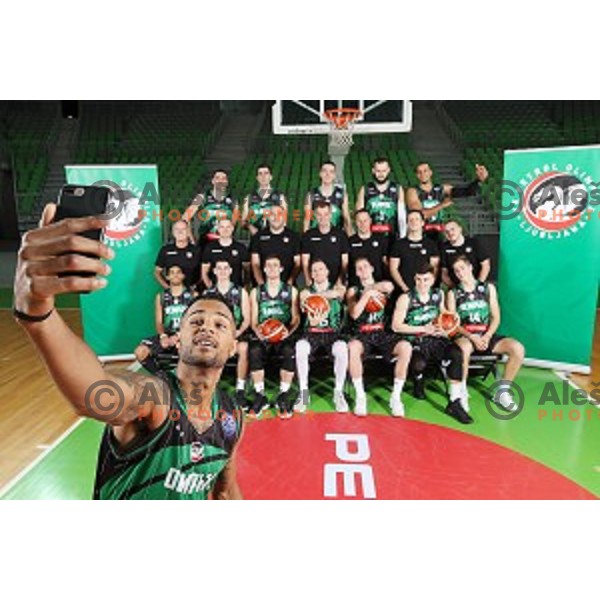 Petrol Olimpija during team photo shooting before 2017-2018 basketball season in Ljubljana on September 26, 2017