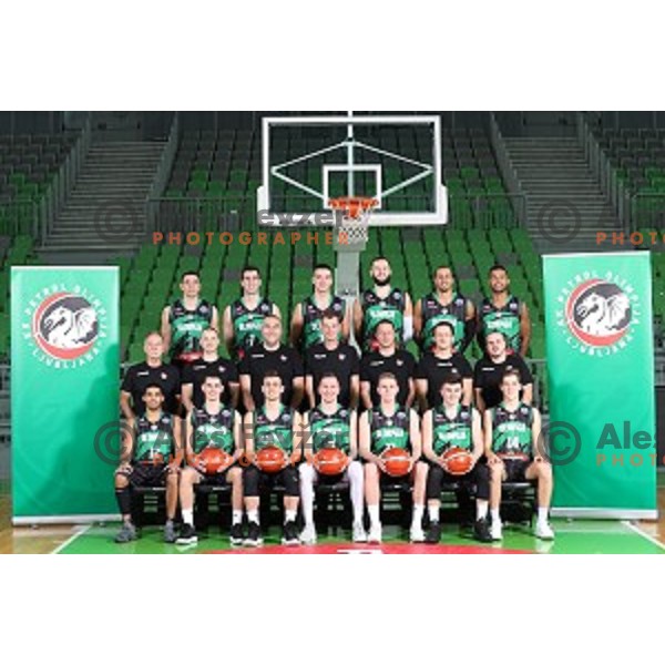 Petrol Olimpija during team photo shooting before 2017-2018 basketball season in Ljubljana on September 26, 2017