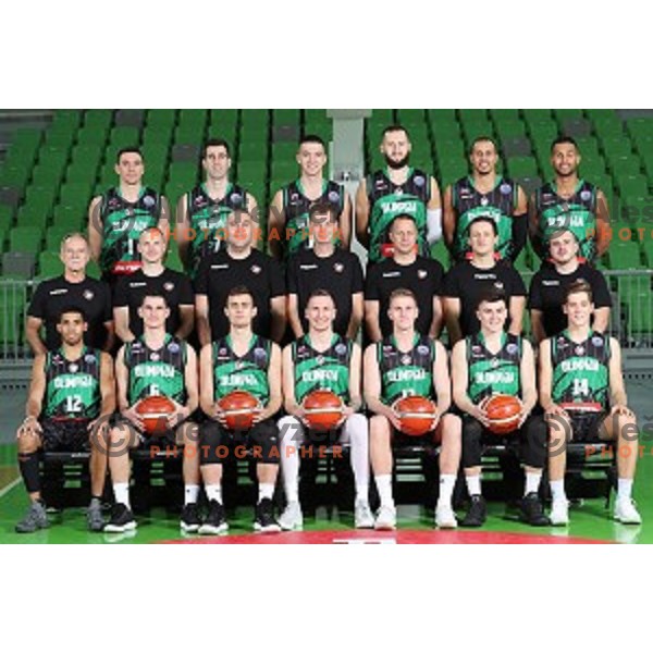 Petrol Olimpija during team photo shooting before 2017-2018 basketball season in Ljubljana on September 26, 2017