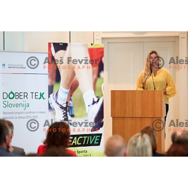 European Sport Week BeActive event in hotel Union, Ljubljana, Slovenia on September 27, 2017