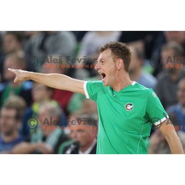 action during friendly basketball match between Petrol Olimpija (Slovenia) and Fenerbahce (Turkey) in Stozice, Ljubljana on September 25, 2017