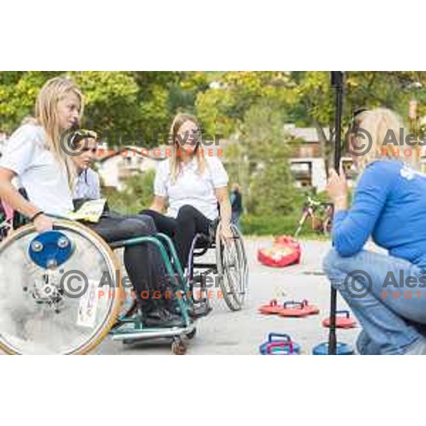 in action during European Table Tennis Championships for the Disabled EPINT 2017 in Tri Lilije Hall, Lasko, Slovenia on September 28, 2017 
