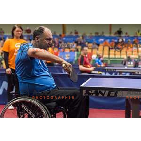 Bojan Lukezic in action during European Table Tennis Championships for the Disabled EPINT 2017 in Tri Lilije Hall, Lasko, Slovenia on September 28, 2017 