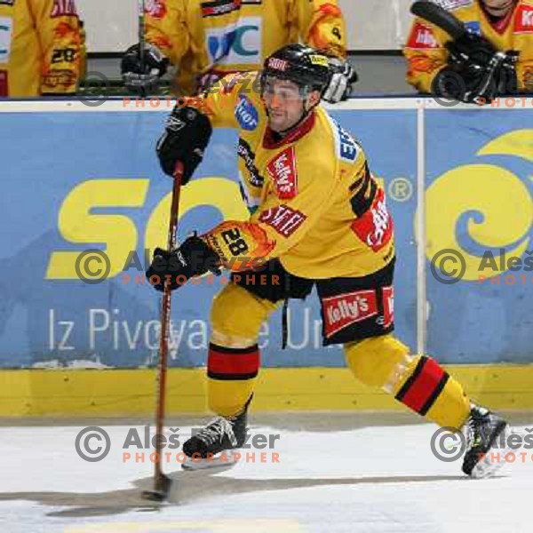 Dan Bjornlie at ice-hockey match ZM Olimpija-Vienna Capitals in Ebel league, played in Ljubljana, Slovenia 7.12.2007. Photo by Ales Fevzer 