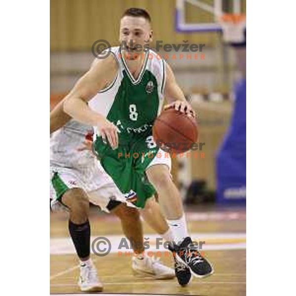 action during Slovenian basketball SuperCup between Petrol Olimpija and Krka in Tivoli Hall, Ljubljana on September 28, 2017