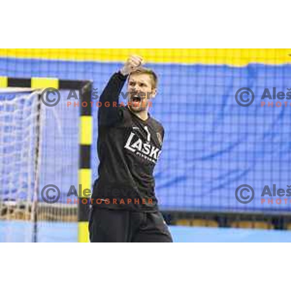 Celje’s Urban Lesjak (1) reacting during EHF Champions League match between Celje PL (Slovenia) and PGE Vive Kielce (Poland) in Zlatorog Hall, Celje on September 30th, 2017