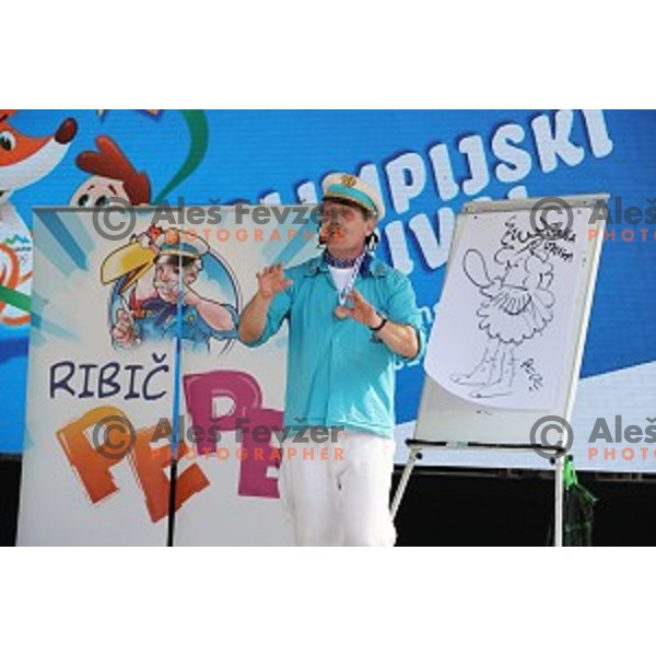 Olympic festival in Ljubljana Congress Square during European Week of Sports on September 30, 2017