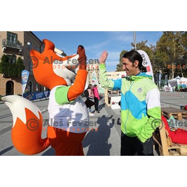 Olympic festival in Ljubljana Congress Square during European Week of Sports on September 30, 2017