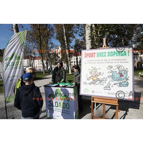 Olympic festival in Ljubljana Congress Square during European Week of Sports on September 30, 2017