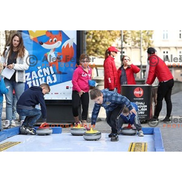 Olympic festival in Ljubljana Congress Square during European Week of Sports on September 30, 2017