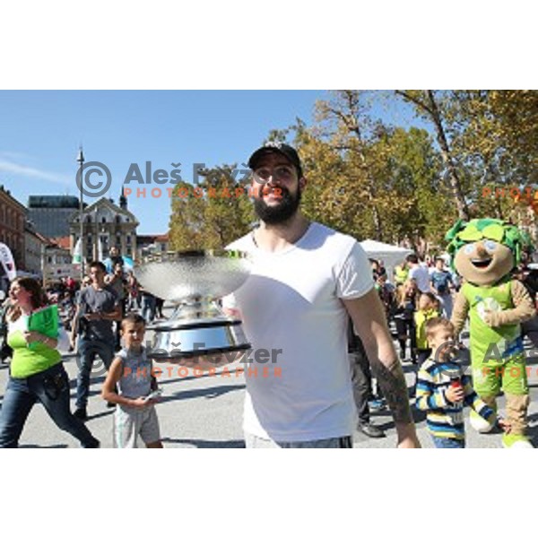Olympic festival in Ljubljana Congress Square during European Week of Sports on September 30, 2017