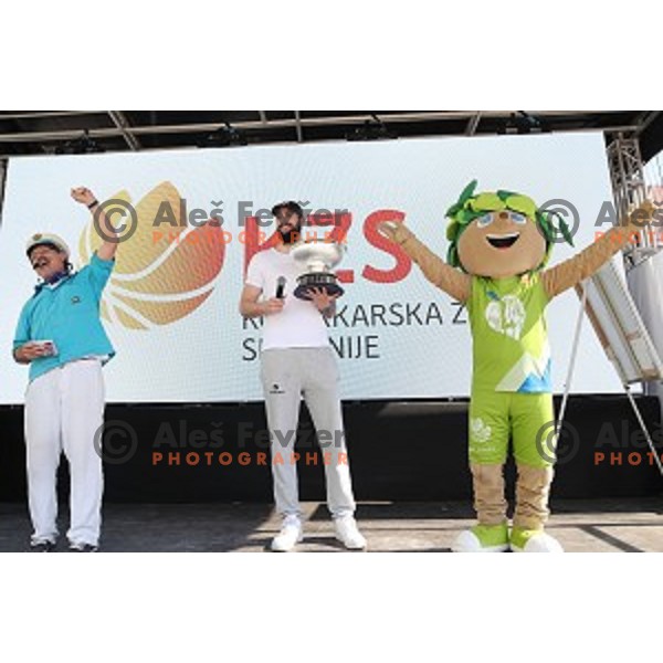 Olympic festival in Ljubljana Congress Square during European Week of Sports on September 30, 2017