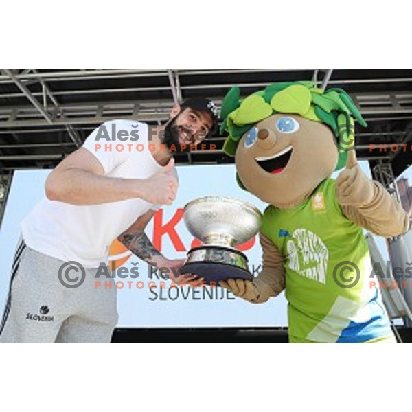 Olympic festival in Ljubljana Congress Square during European Week of Sports on September 30, 2017