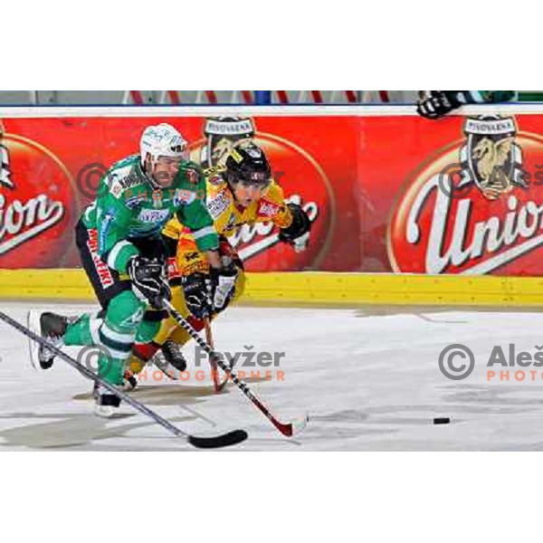 McCarthy and David Rodman at ice-hockey match ZM Olimpija-Vienna Capitals in Ebel league, played in Ljubljana, Slovenia 7.12.2007. Photo by Ales Fevzer 