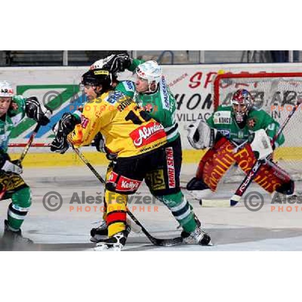 David Rodman and McCarthy at ice-hockey match ZM Olimpija-Vienna Capitals in Ebel league, played in Ljubljana, Slovenia 7.12.2007. Photo by Ales Fevzer 