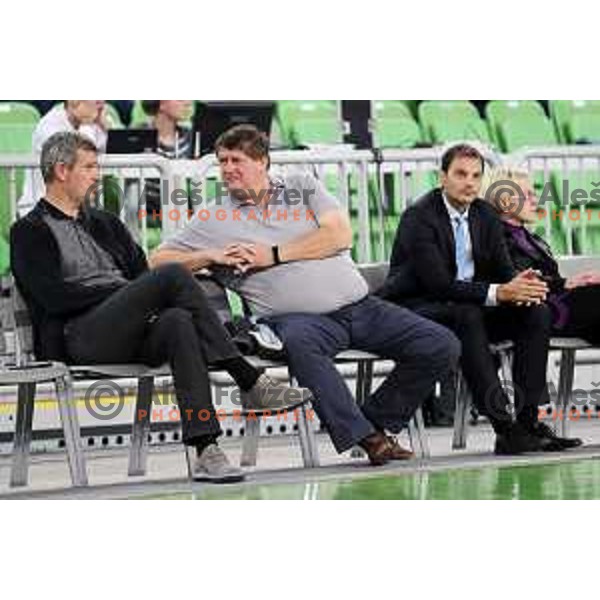 of Petrol Olimpija in action during ABA league basketball match between Petrol Olimpija and Igokea in SRC Stozice, Ljubljana on October 2, 2017