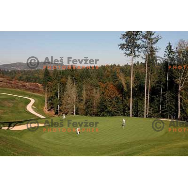 Green of 5th hole, Otocec golf course 