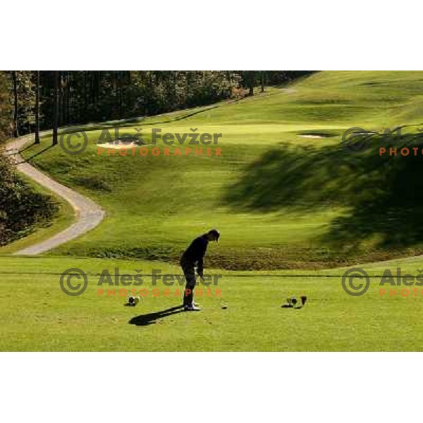 Tee box of 5th hole, Otocec golf course 