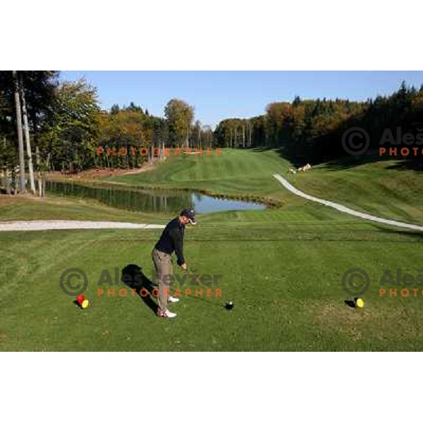 Tee box of 8 th hole, Otocec golf course 