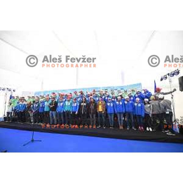 Slovenia Ski teams presentation at Pokljuka on October 4, 2017