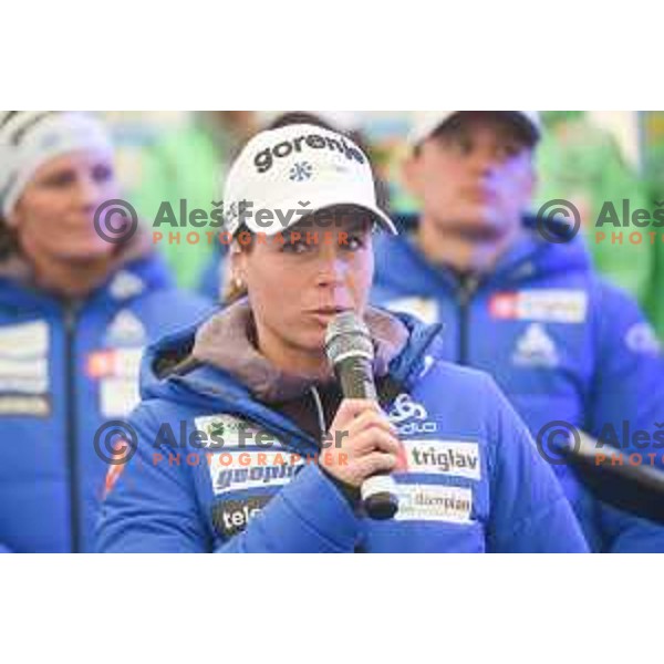 Vesna Fabjan at Slovenia Ski teams presentation at Pokljuka on October 4, 2017