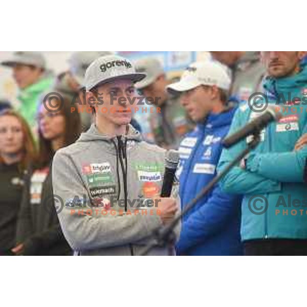 Peter Prevc at Slovenia Ski teams presentation at Pokljuka on October 4, 2017