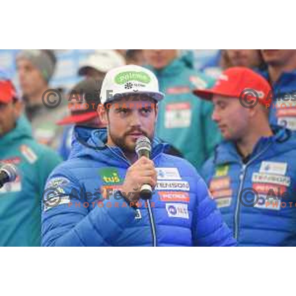 Bostjan Kline at Slovenia Ski teams presentation at Pokljuka on October 4, 2017