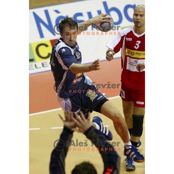 Zoran Lubej in action during World Handball Championship in Tunisia, February 2005