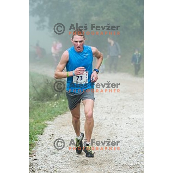 Gasper Bregar during the 38.Smarna gora race, WMRA World Cup Final, 07.10.2017 , Smarna Gora, Ljubljana, Slovenia