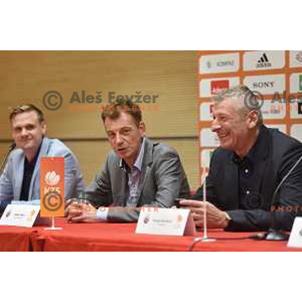 Gasper Okorn at KZS press conference before start of Nova KBM League 2017/2018 in Ljubljana, Slovenia on October 13, 2017