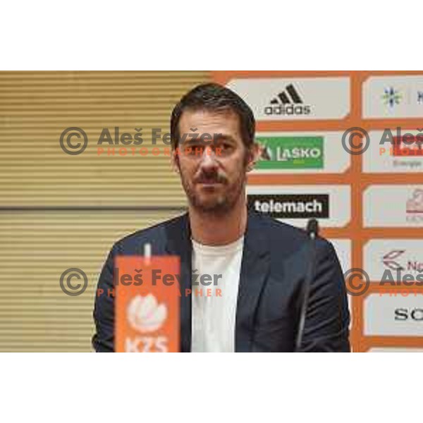 Jurica Golemac at KZS press conference before start of Nova KBM League 2017/2018 in Ljubljana, Slovenia on October 13, 2017
