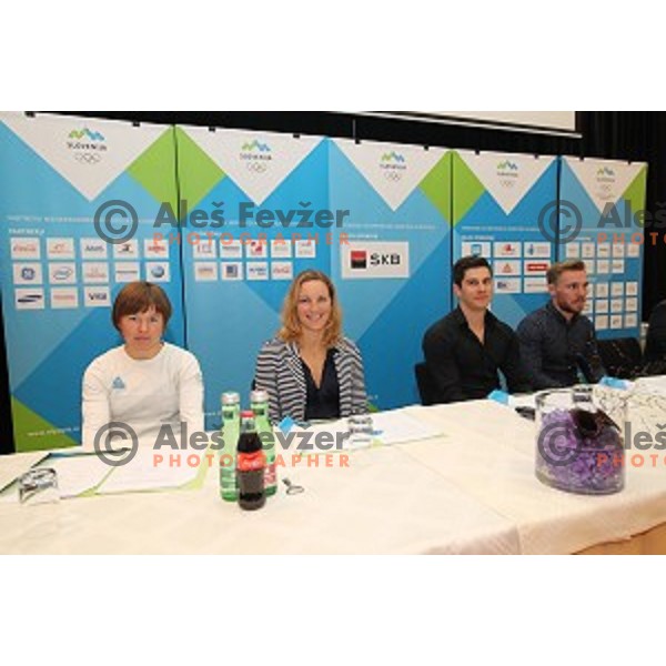 Tanja Zakelj, Mateja Simic at 26th Anniversary of Slovenia Olympic Committee in Hotel Union, Ljubljana on October 13, 2017