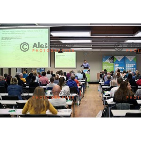 Gregor Jurak gives a lecture at Congress of Sport for Everybody in Ljubljana on October 13, 2017